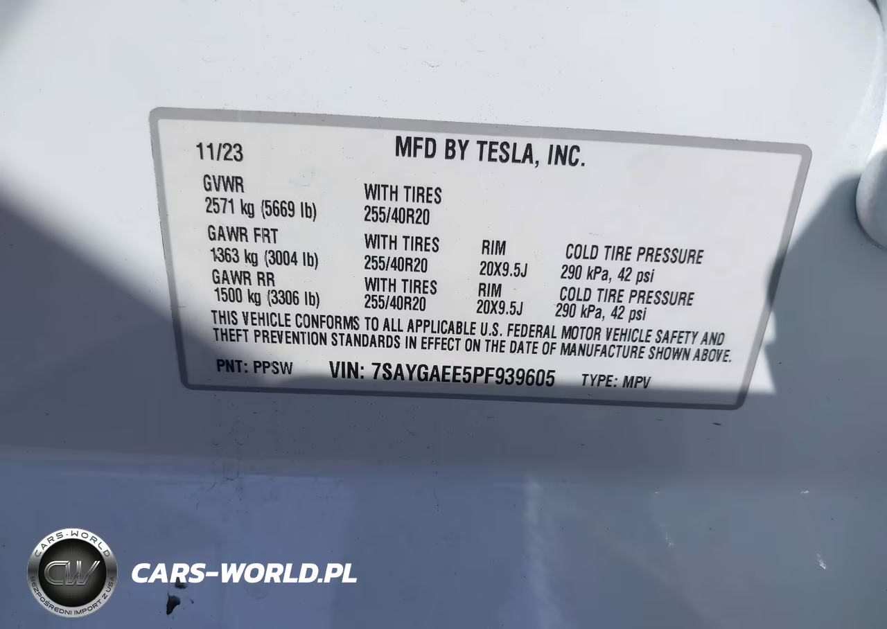 2023 Tesla Model Y Awd-Long Range Dual Motor All-Wheel Drive VIN:7SAYGAEE5PF939605 - 9