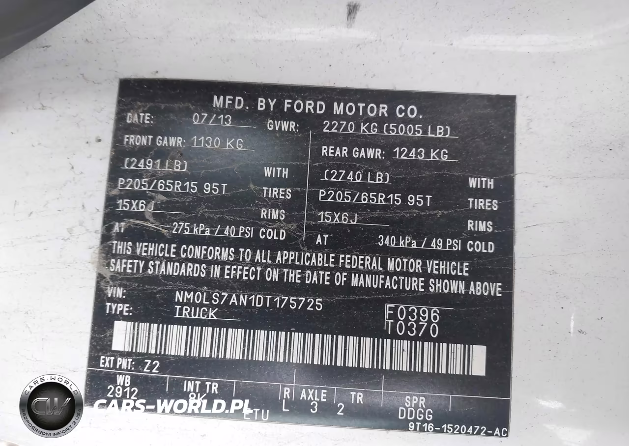 2013 Ford Transit Connect Xl VIN:NM0LS7AN1DT175725 - 9