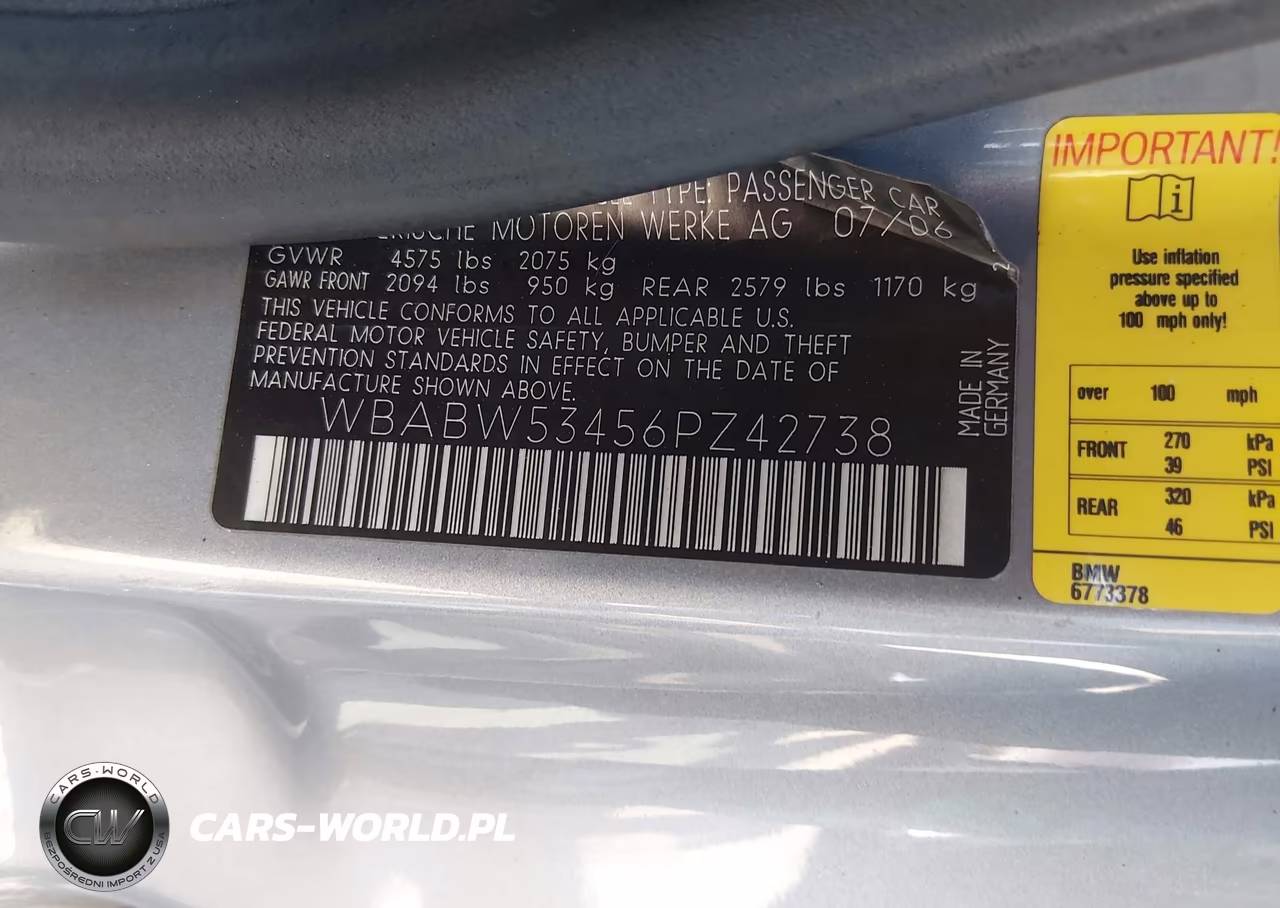 2006 BMW 330Ci VIN:WBABW53456PZ42738 - 9