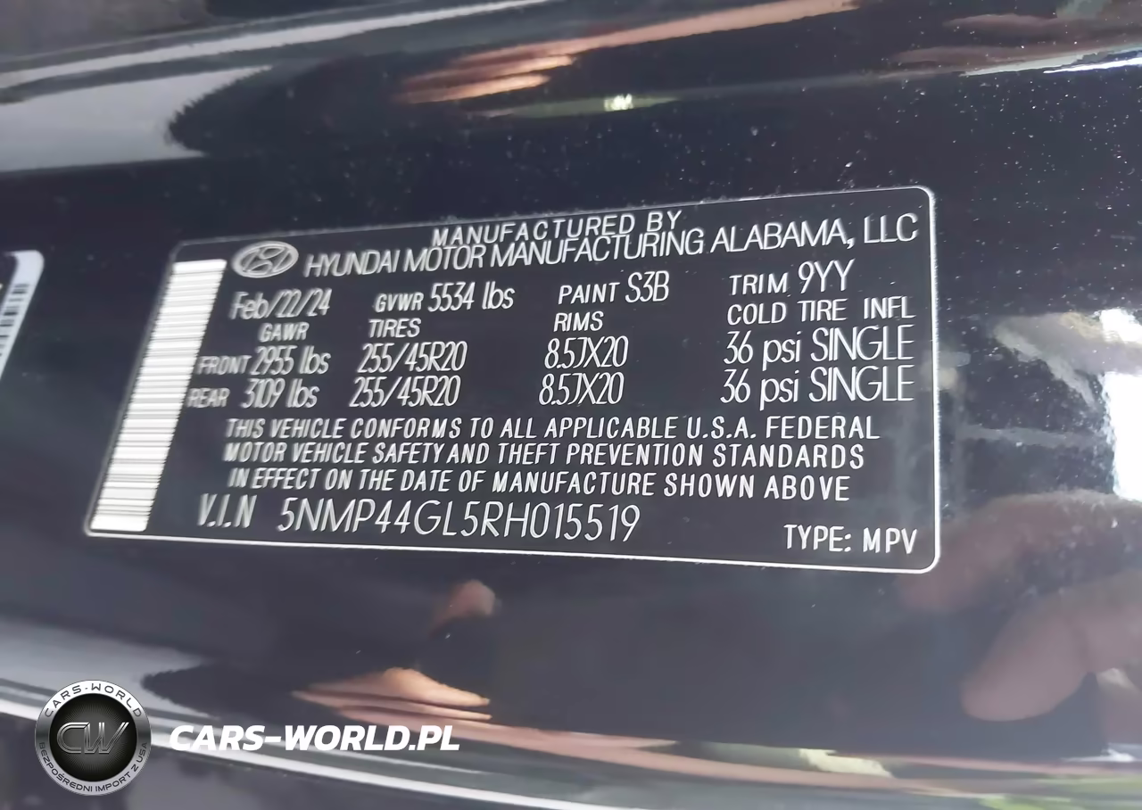 2024 Hyundai Santa Fe Limited VIN:5NMP44GL5RH015519 - 9