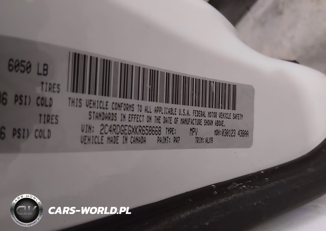 2019 Dodge Grand Caravan Gt VIN:2C4RDGEGXKR658668 - 9