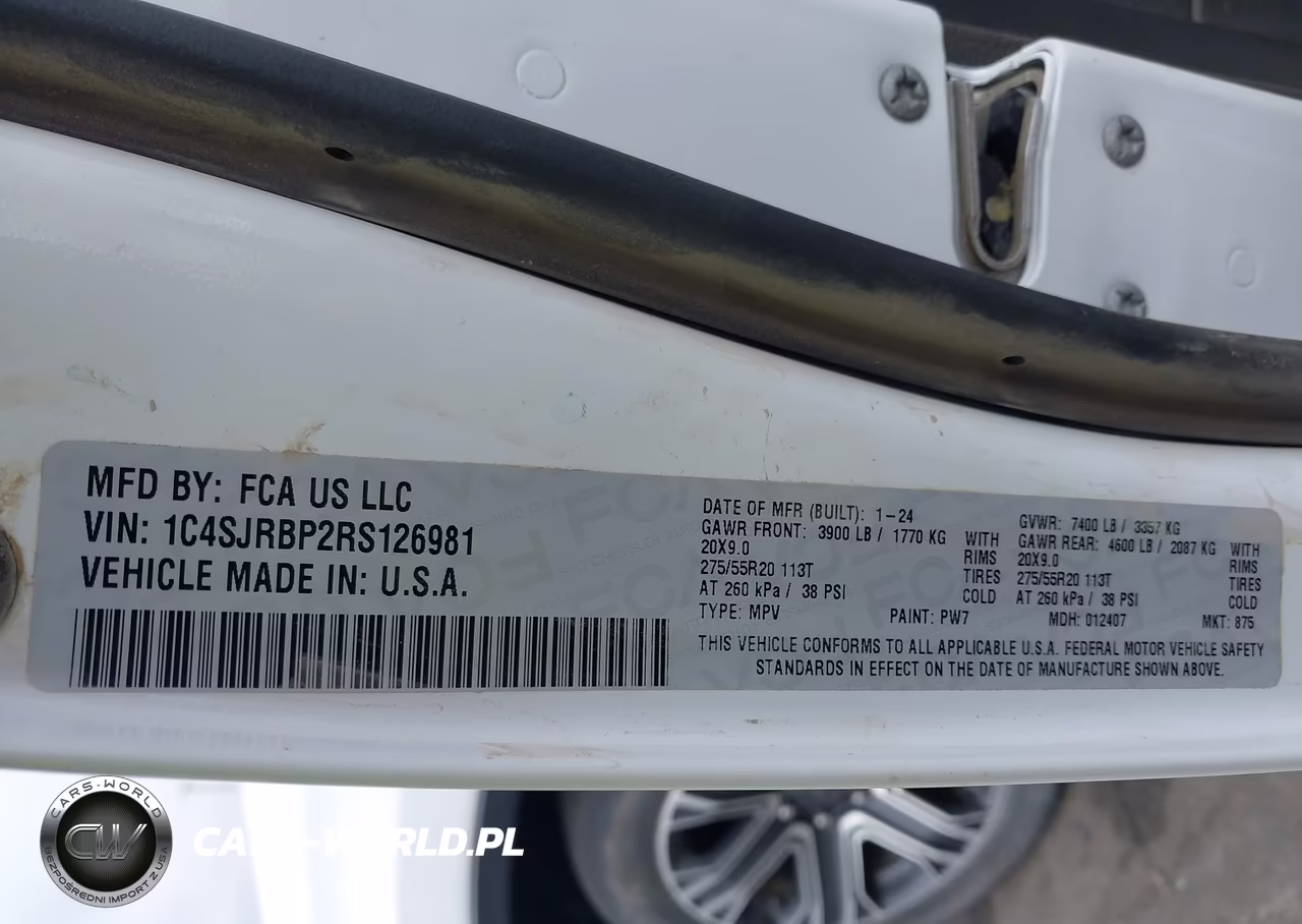 2024 Jeep Wagoneer L Series Ii 4X2 VIN:1C4SJRBP2RS126981 - 9