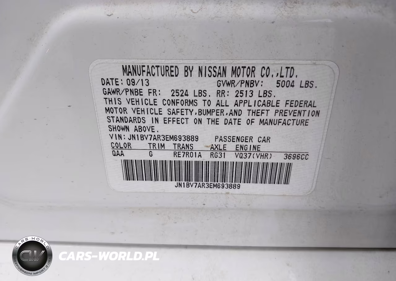 2014 Infiniti Q50 Premium VIN:JN1BV7AR3EM693889 - 9
