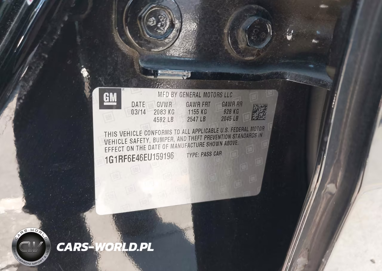 2014 Chevrolet Volt VIN:1G1RF6E46EU159196 - 9
