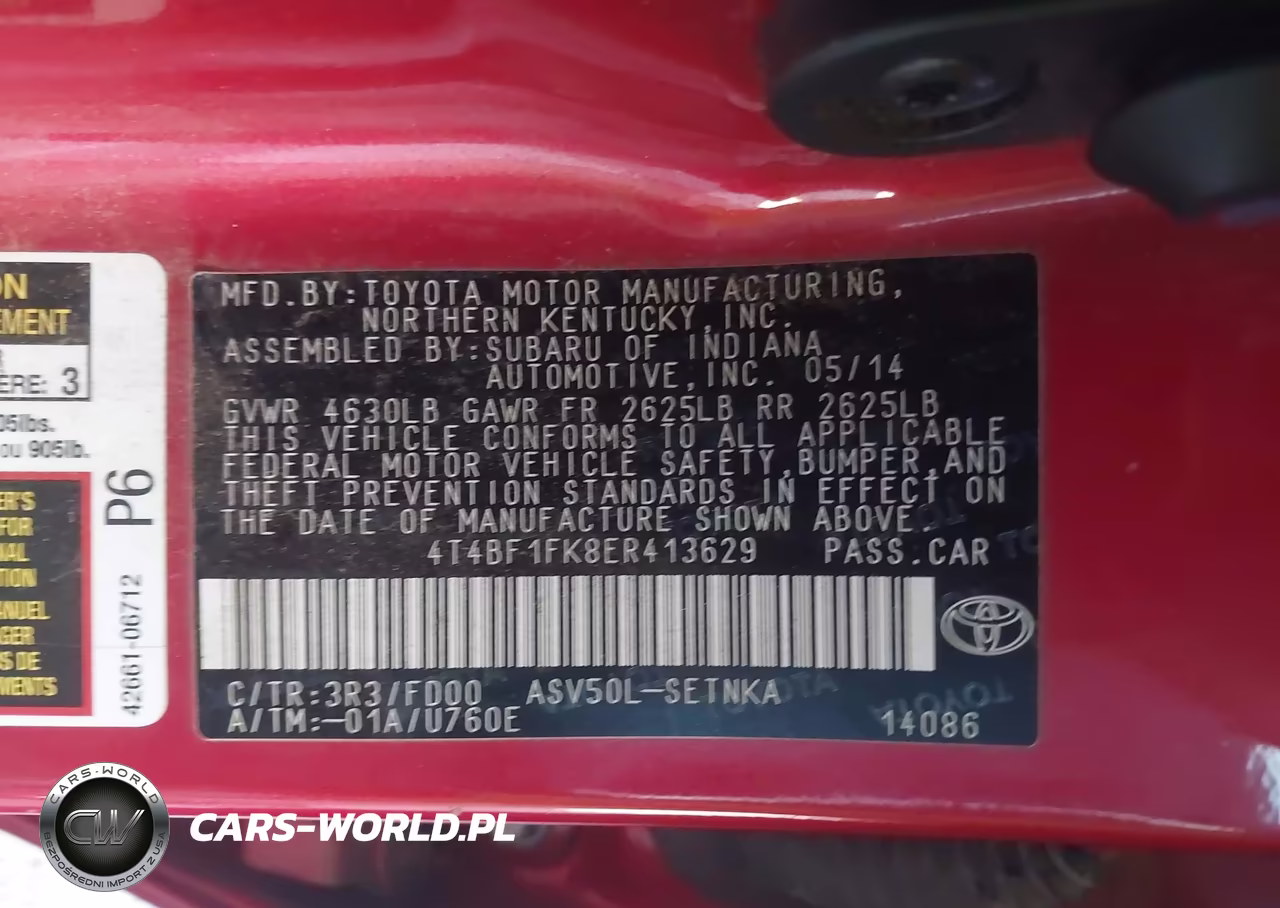 2014 Toyota Camry Le VIN:4T4BF1FK8ER413629 - 9