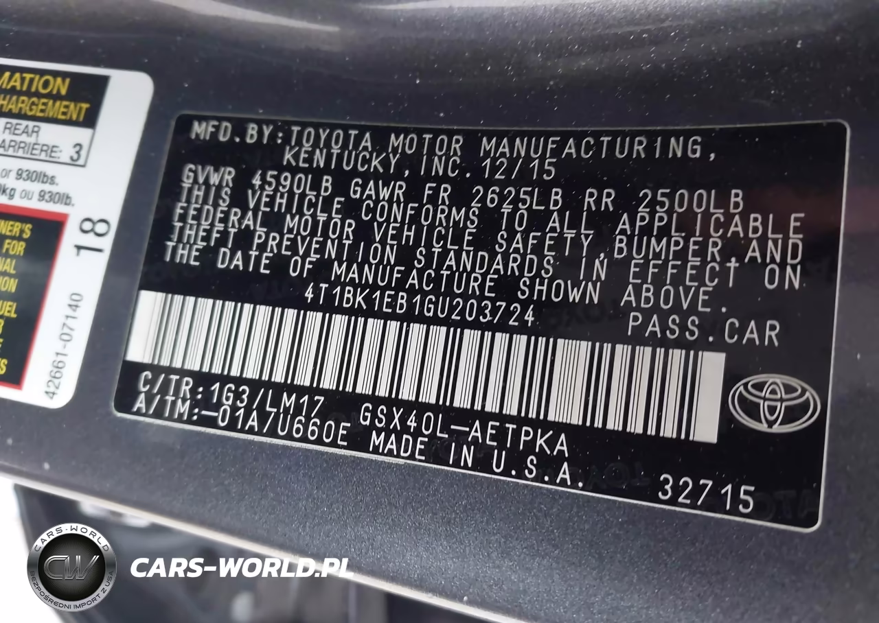 2016 Toyota Avalon Limited VIN:4T1BK1EB1GU203724 - 9
