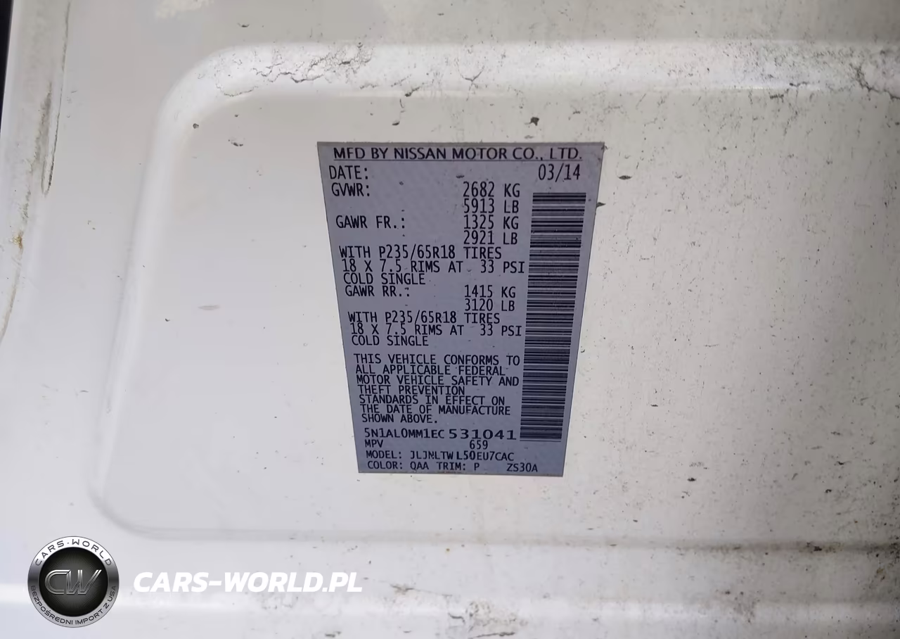 2014 Infiniti Qx60 VIN:5N1AL0MM1EC531041 - 9