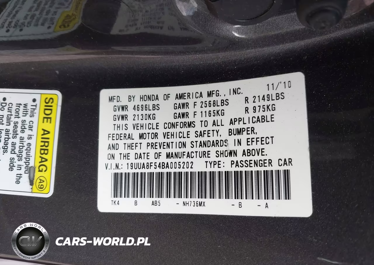 2011 Acura Tl 3.5 VIN:19UUA8F54BA005202 - 9