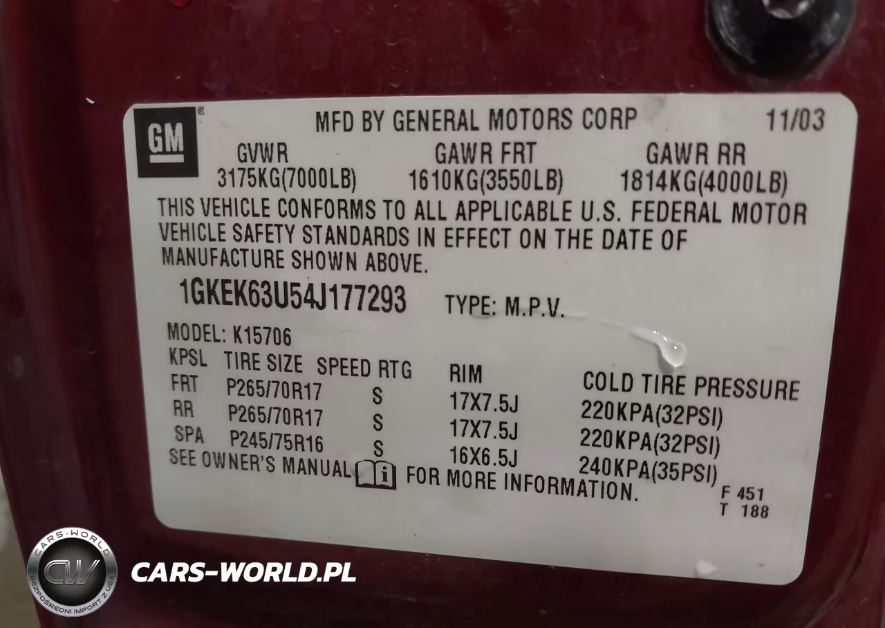 2004 GMC Yukon Denali VIN:1GKEK63U54J177293 - 9