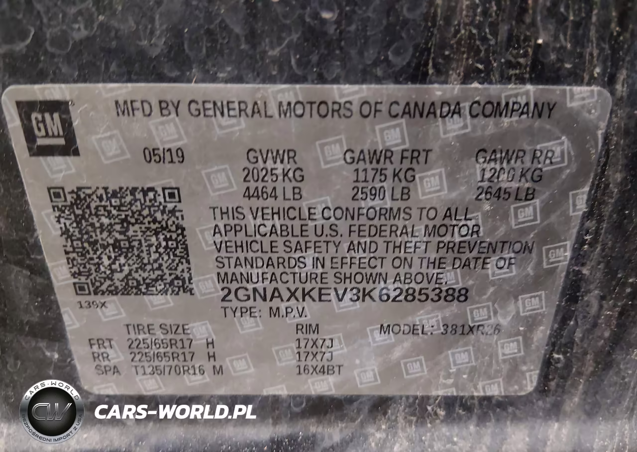 2019 Chevrolet Equinox Lt VIN:2GNAXKEV3K6285388 - 9