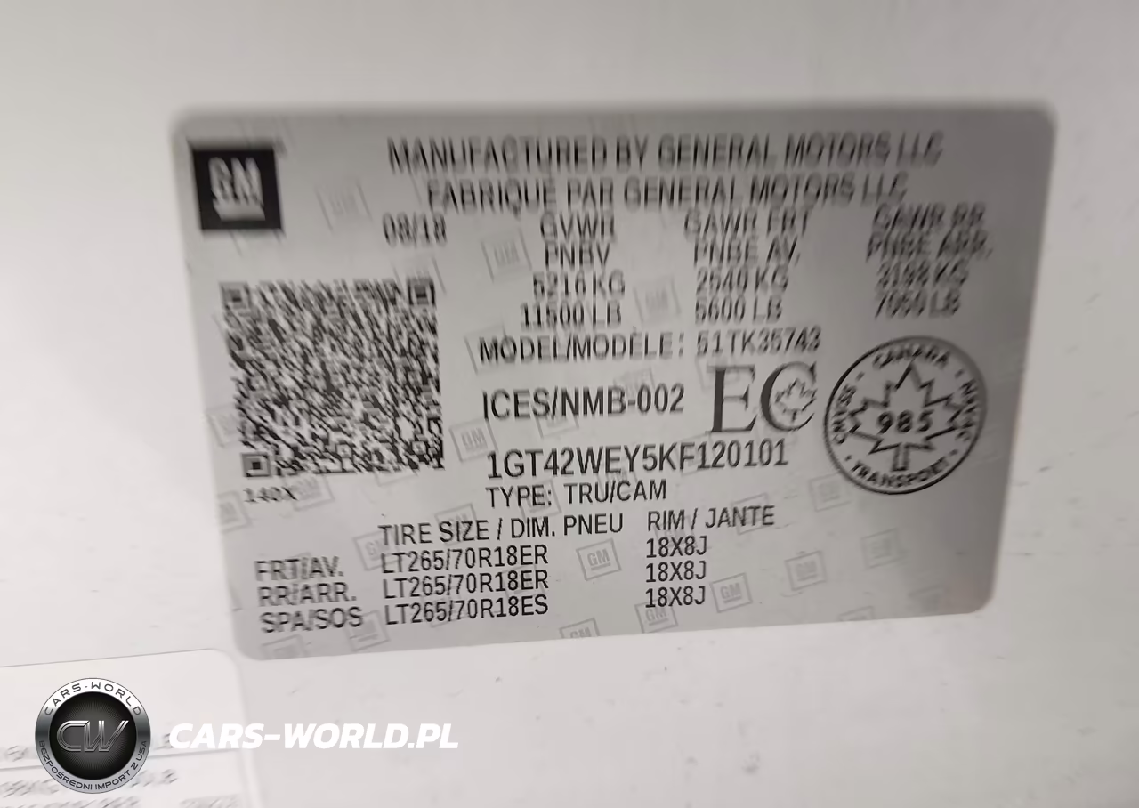 2019 GMC Sierra 3500Hd Denali VIN:1GT42WEY5KF120101 - 9