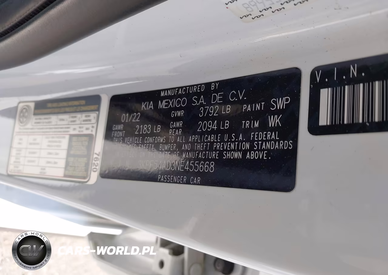 2022 Kia Forte Gt-Line VIN:3KPF54AD3NE455668 - 9