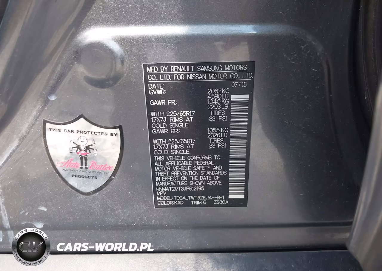 2018 Nissan Rogue Sv VIN:KNMAT2MT3JP612195 - 9