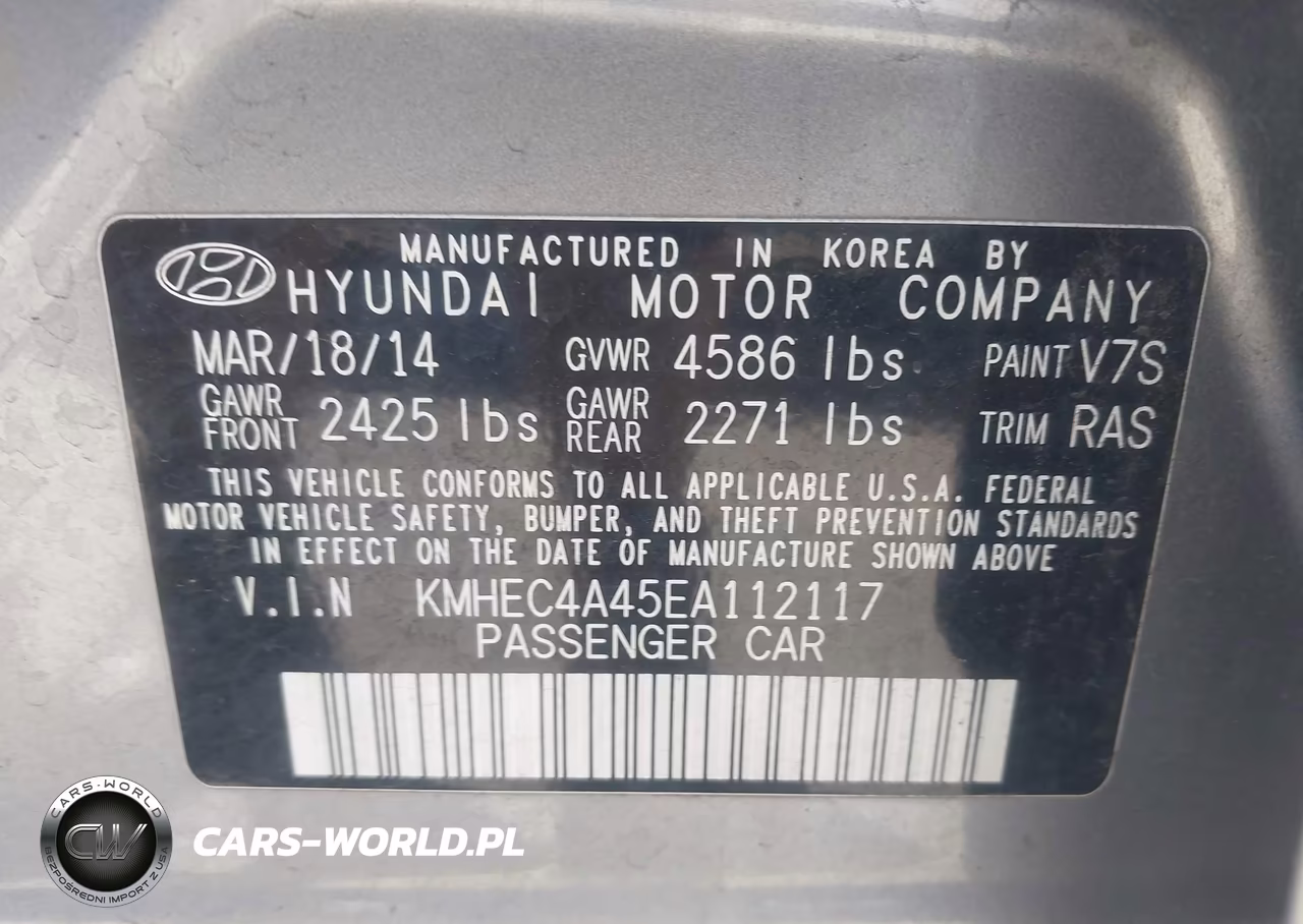 2014 Hyundai Sonata Hybrid Limited VIN:KMHEC4A45EA112117 - 9