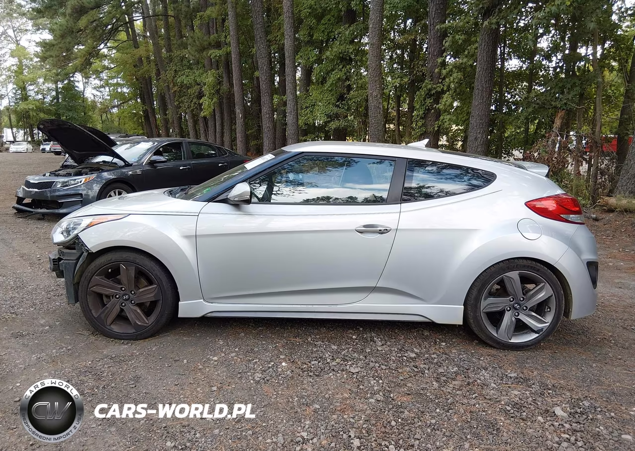 2014 Hyundai Veloster Turbo W-Blue VIN:KMHTC6AE9EU207094 - 14