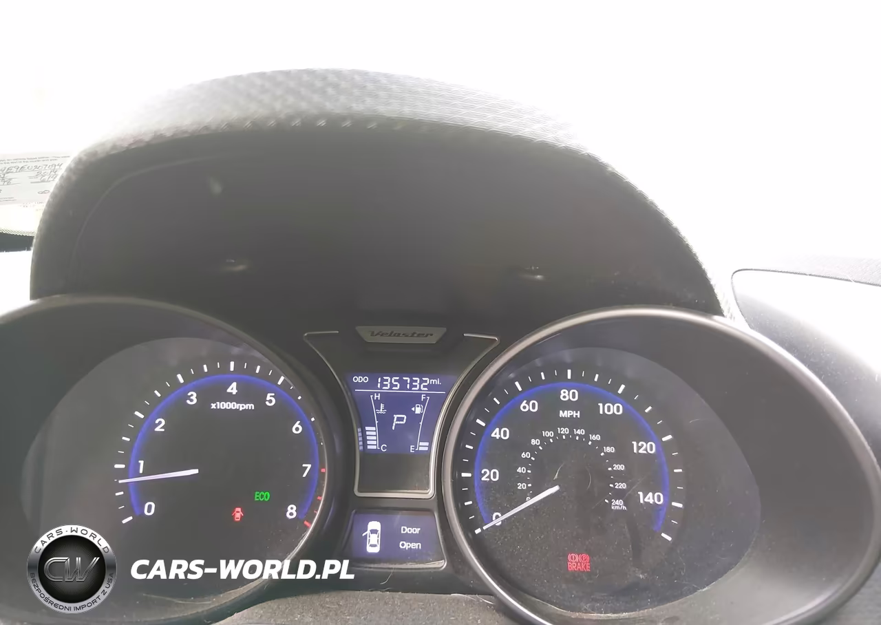 2014 Hyundai Veloster Turbo W-Blue VIN:KMHTC6AE9EU207094 - 7