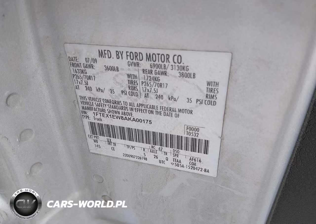 2010 Ford F-150 Stx-Xl VIN:1FTEX1EW8AKA00175 - 9