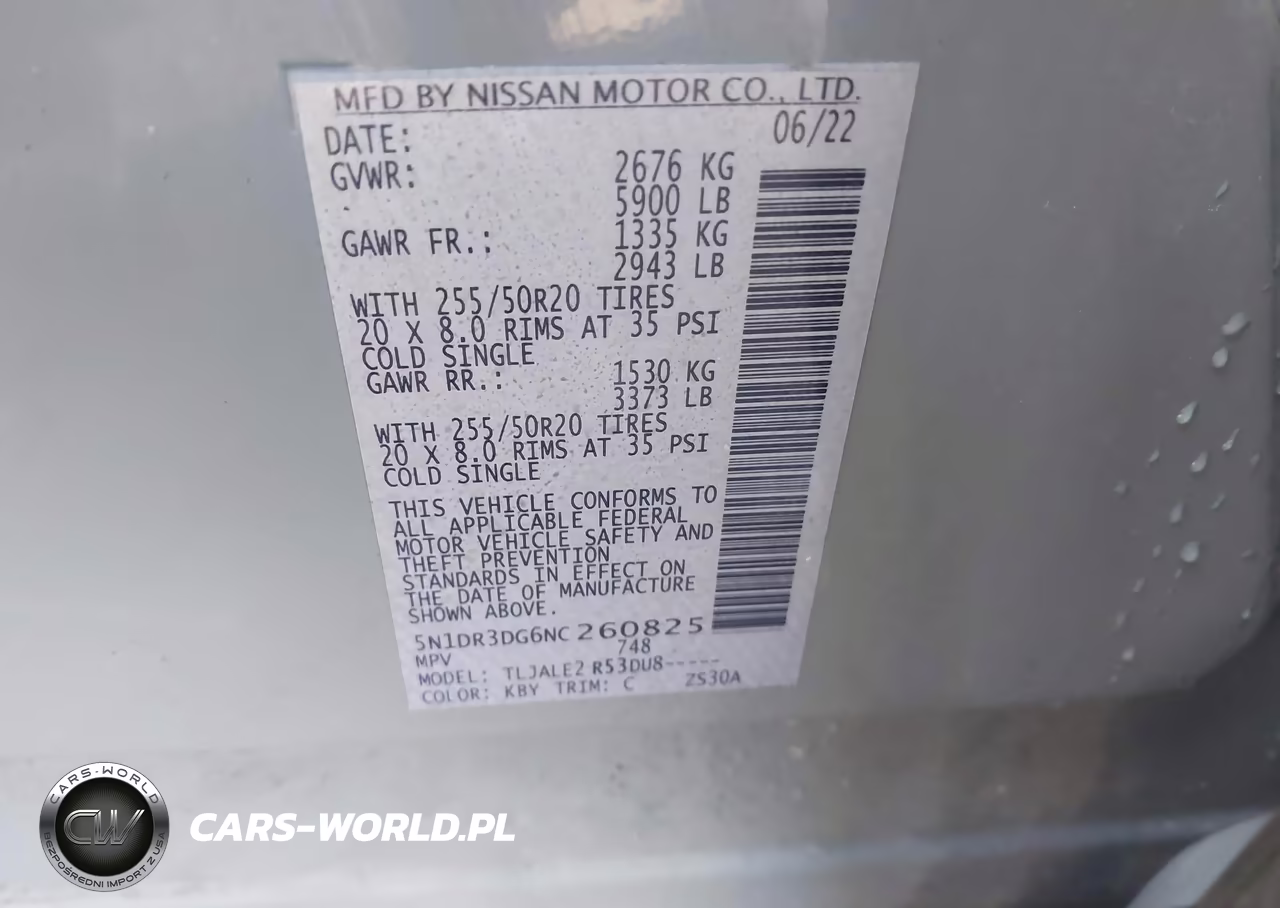 2022 Nissan Pathfinder Platinum VIN:5N1DR3DG6NC260825 - 9