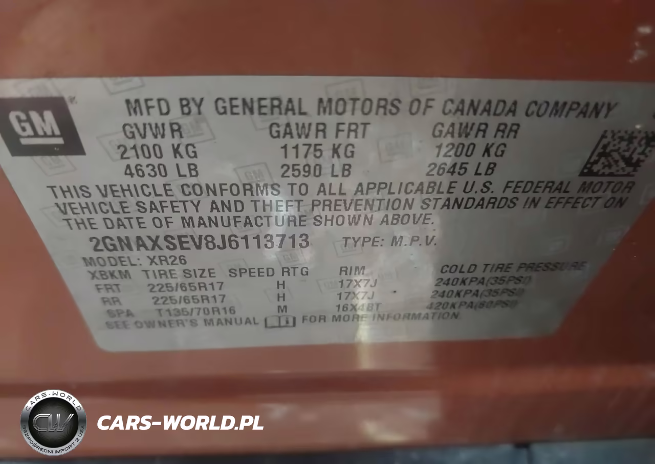 2018 Chevrolet Equinox Lt VIN:2GNAXSEV8J6113713 - 9