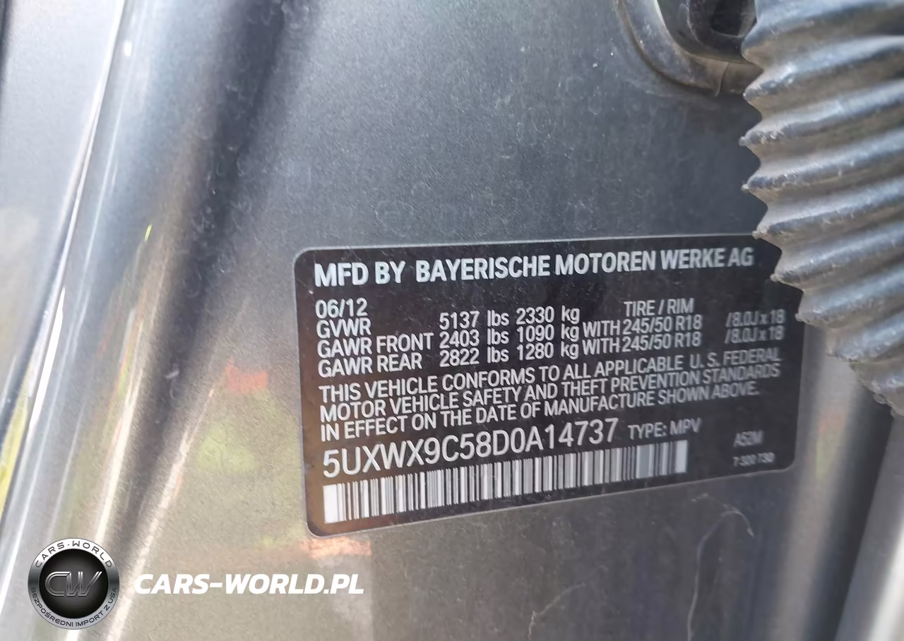 2013 BMW X3 xDrive28I VIN:5UXWX9C58D0A14737 - 9