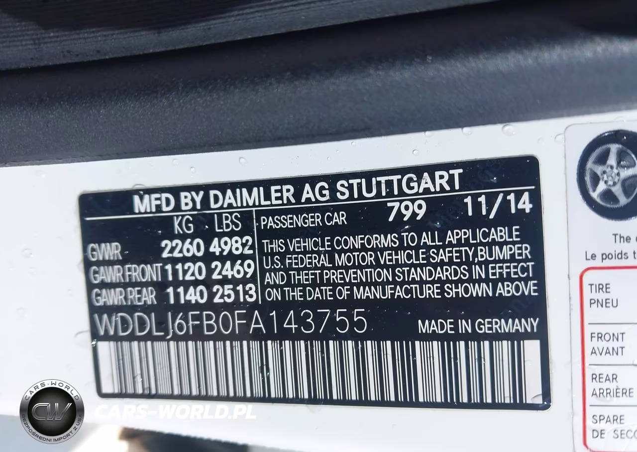 2015 Mercedes-Benz Cls 400 VIN:WDDLJ6FB0FA143755 - 9