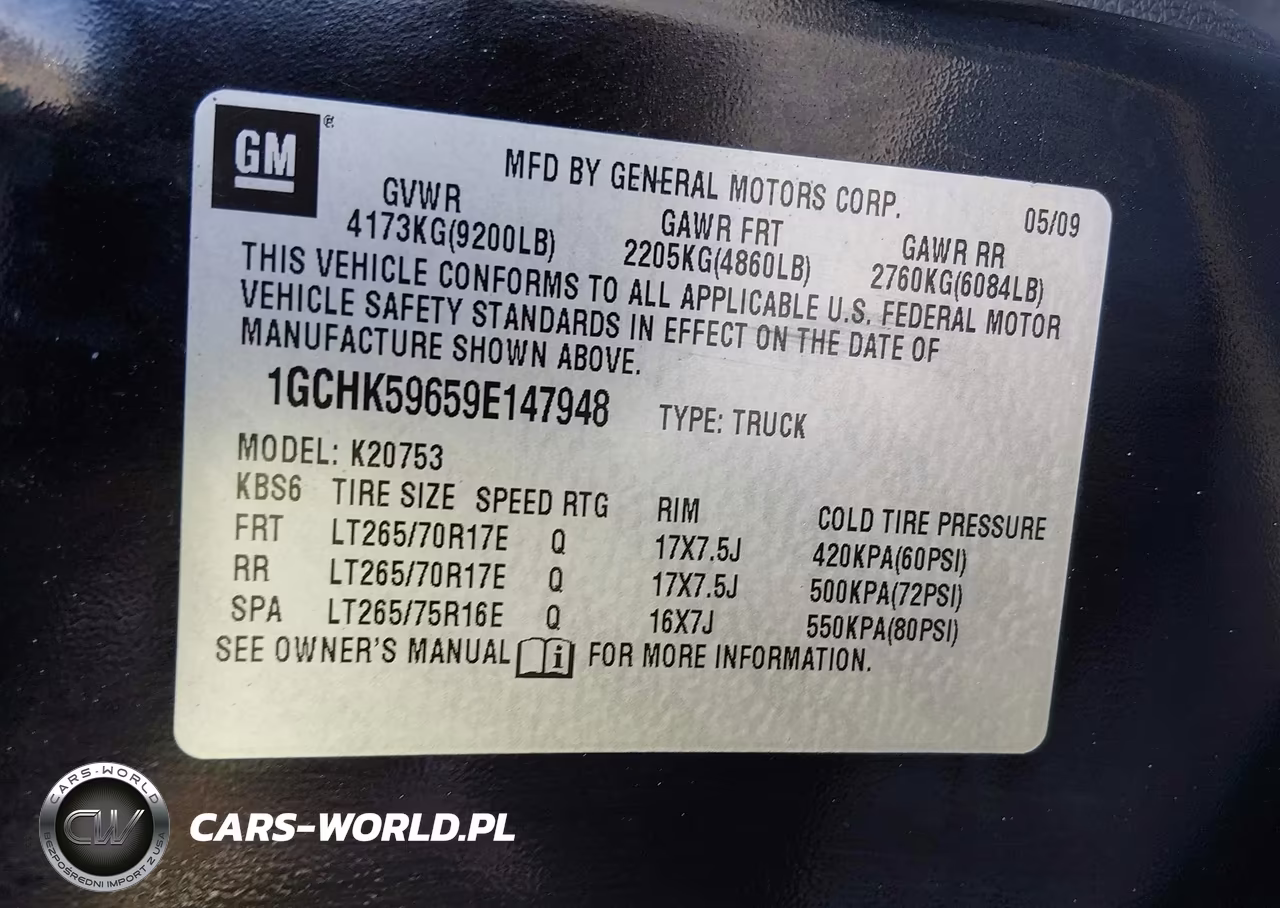 2009 Chevrolet Silverado K2500 Heavy Duty Lt VIN:1GCHK59659E147948 - 9