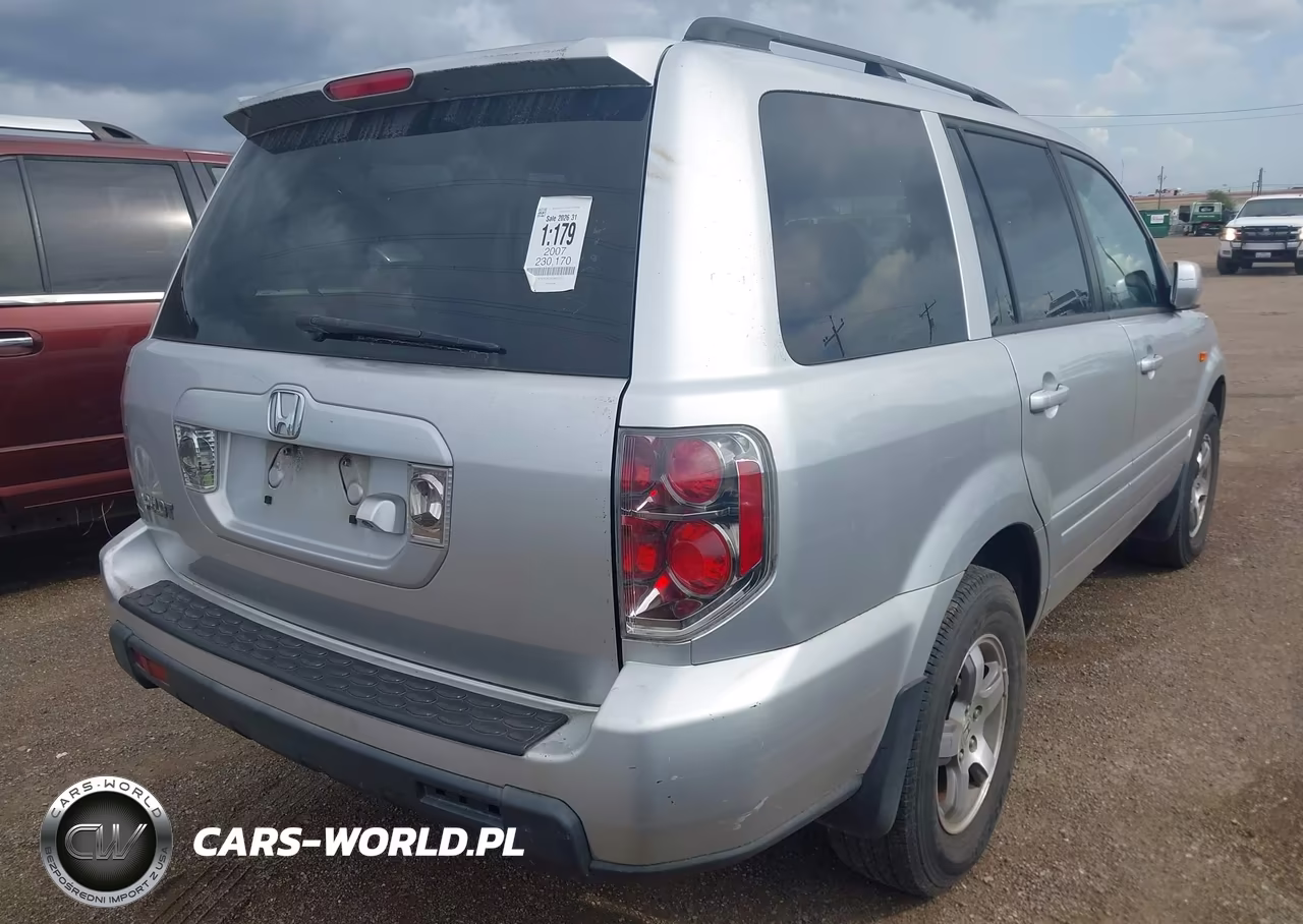 2007 Honda Pilot Ex-L VIN:5FNYF28797B011721 - 4