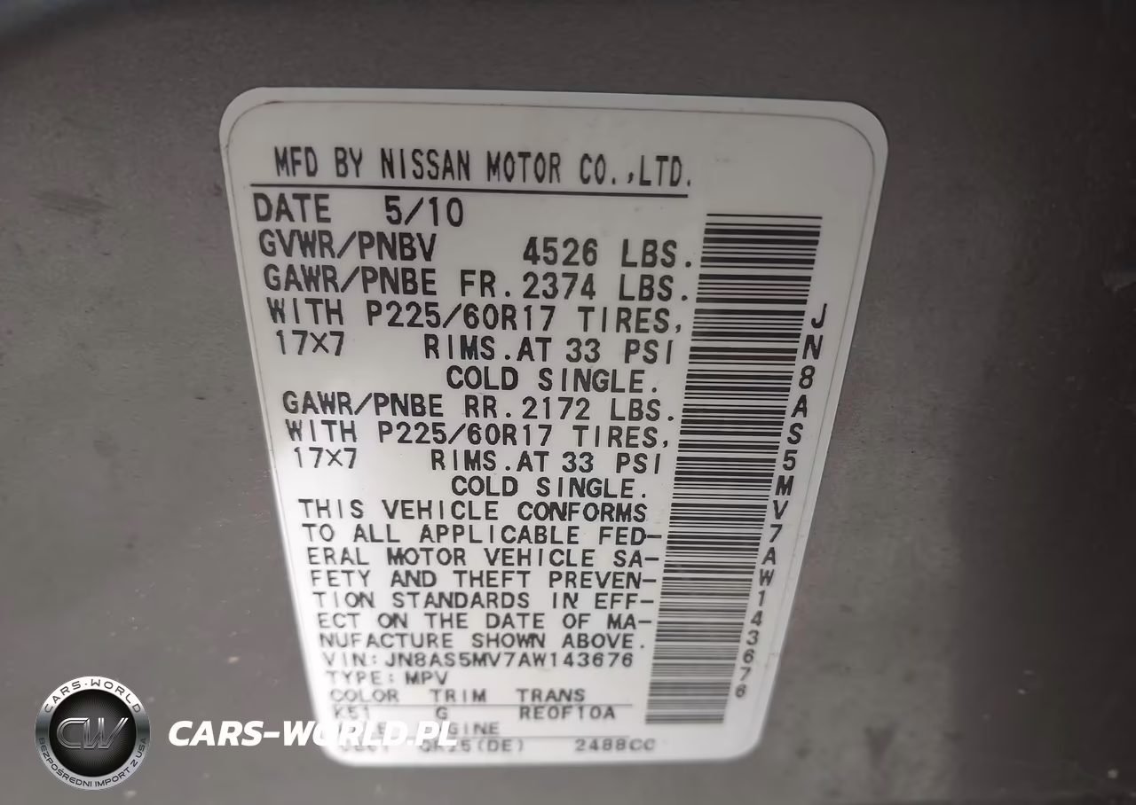 2010 Nissan Rogue Sl VIN:JN8AS5MV7AW143676 - 9