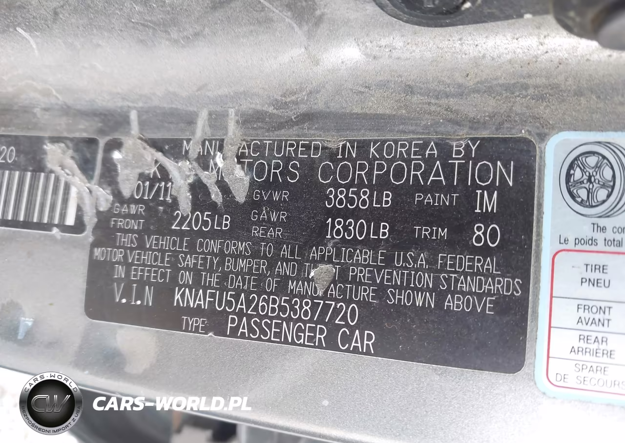 2011 Kia Forte Ex VIN:KNAFU5A26B5387720 - 9