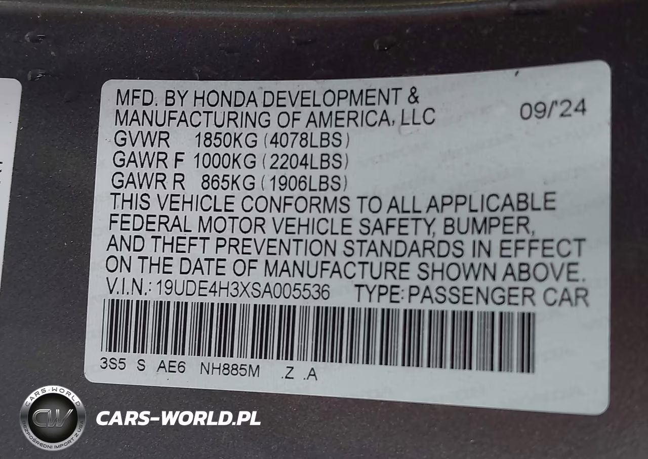 2025 Acura Integra A-Spec VIN:19UDE4H3XSA005536 - 9