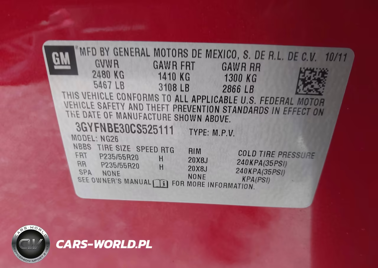 2012 Cadillac Srx Performance Collection VIN:3GYFNBE30CS525111 - 9