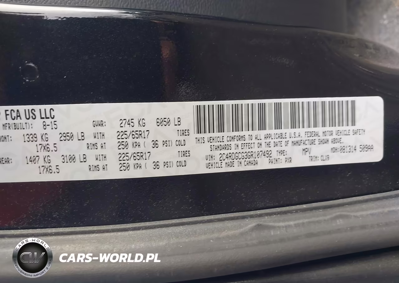 2016 Dodge Grand Caravan Sxt VIN:2C4RDGCG3GR107492 - 9