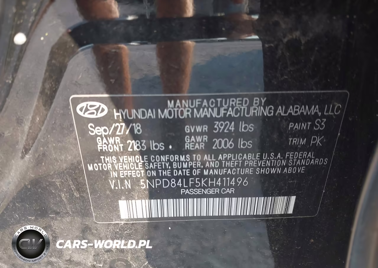 2019 Hyundai Elantra Sel VIN:5NPD84LF5KH411496 - 9