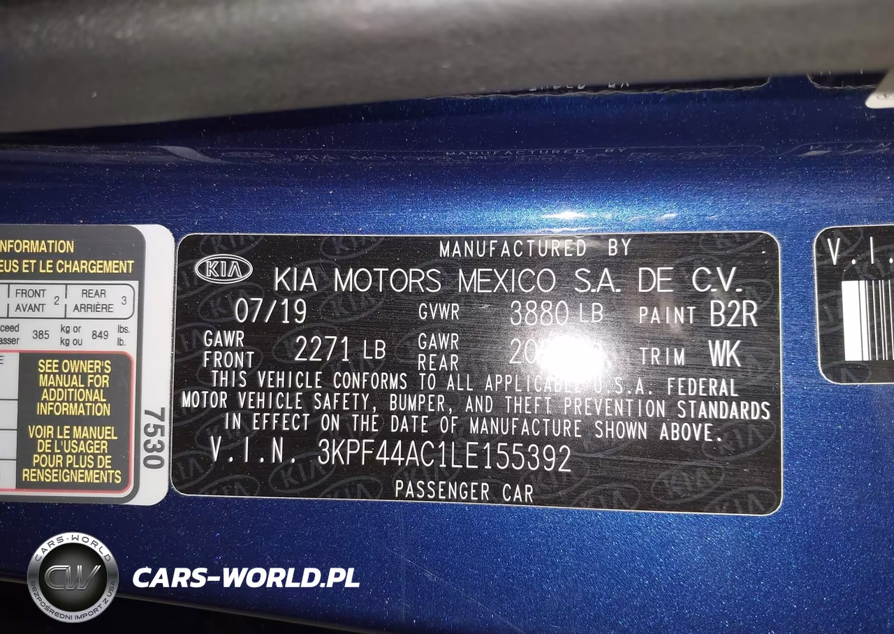 2020 Kia Forte Gt Manual VIN:3KPF44AC1LE155392 - 9