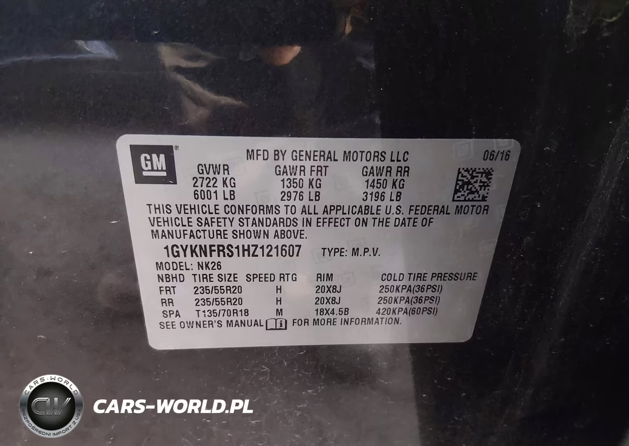 2017 Cadillac Xt5 Platinum VIN:1GYKNFRS1HZ121607 - 9