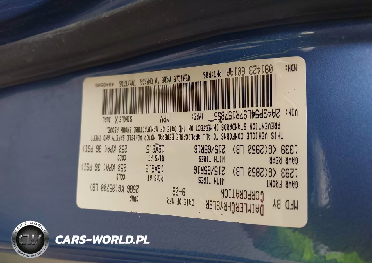 2007 Chrysler Town & Country Touring VIN:2A4GP54L97R157855 - 9