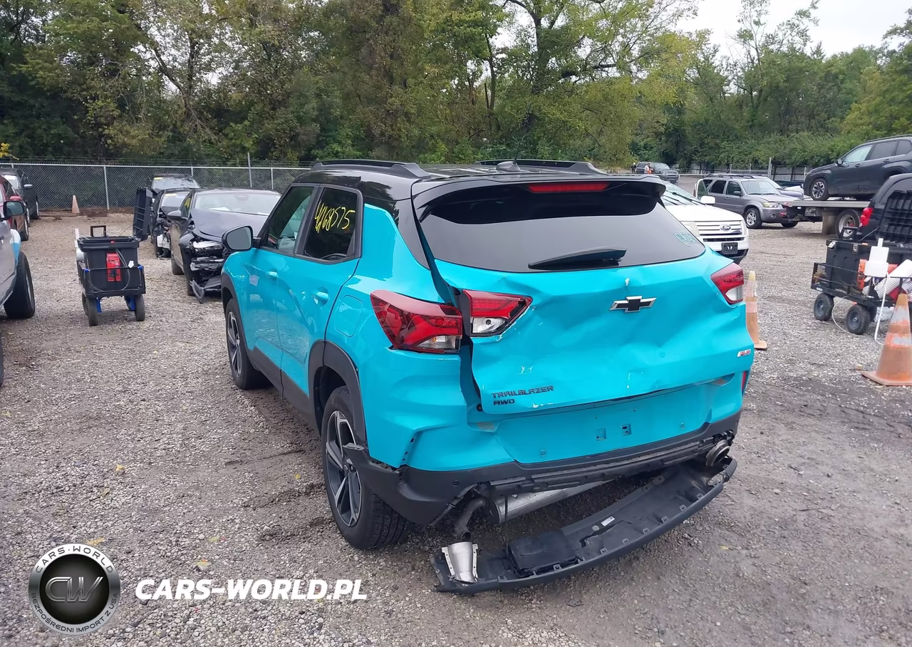 2021 Chevrolet Trailblazer Awd Rs VIN:KL79MUSL1MB163502 - 3