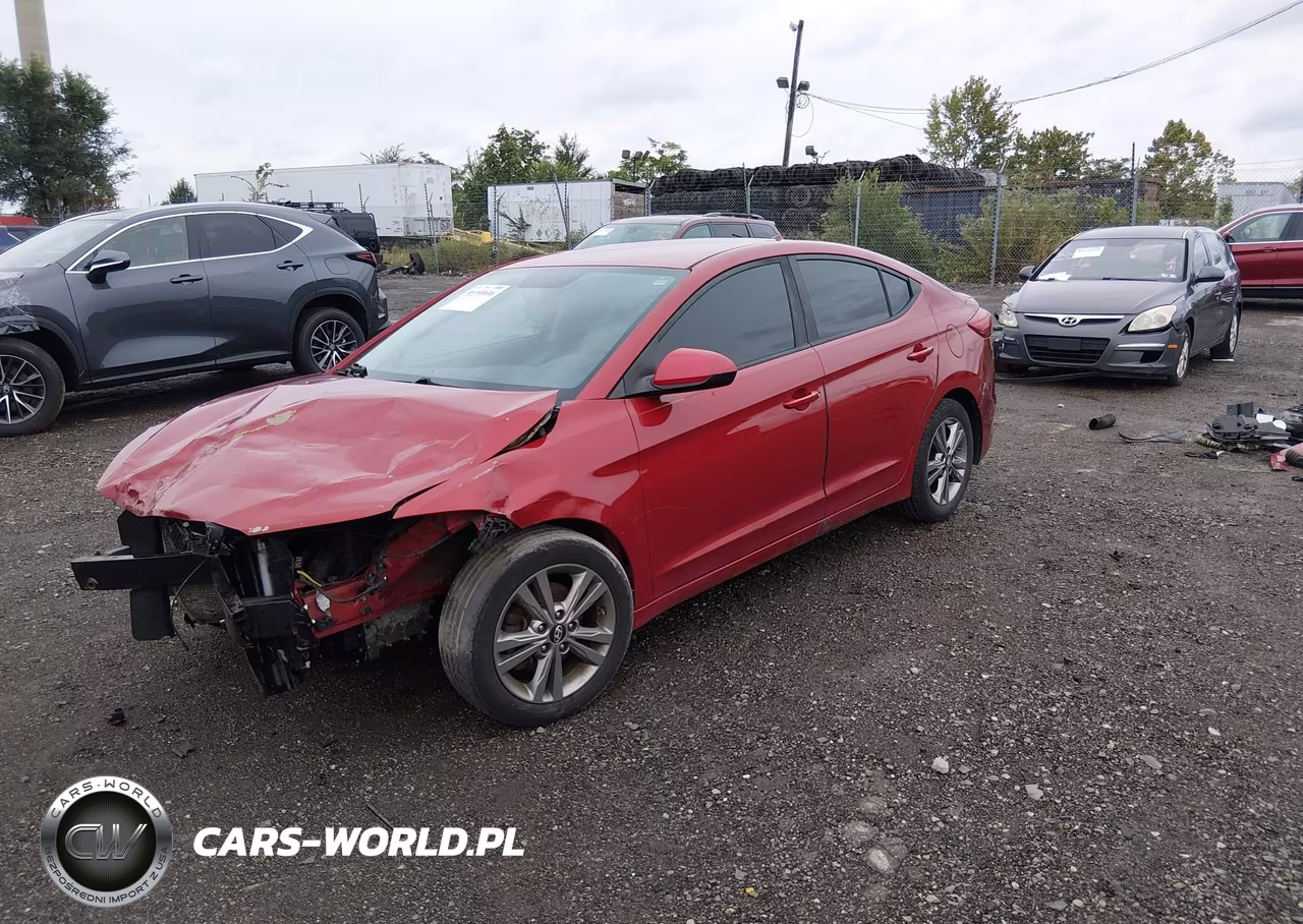 2017 Hyundai Elantra Se VIN:KMHD84LF2HU430243 - 2