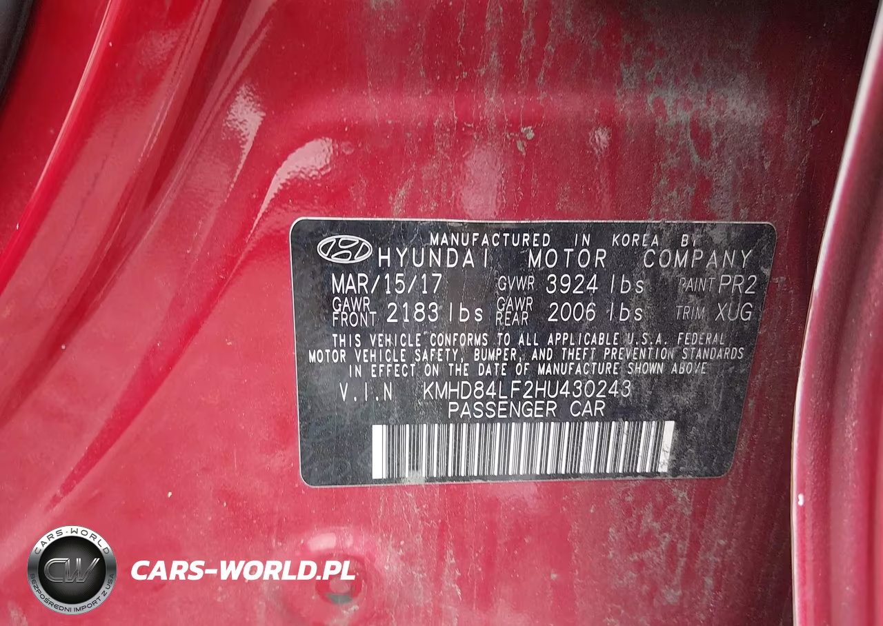 2017 Hyundai Elantra Se VIN:KMHD84LF2HU430243 - 9