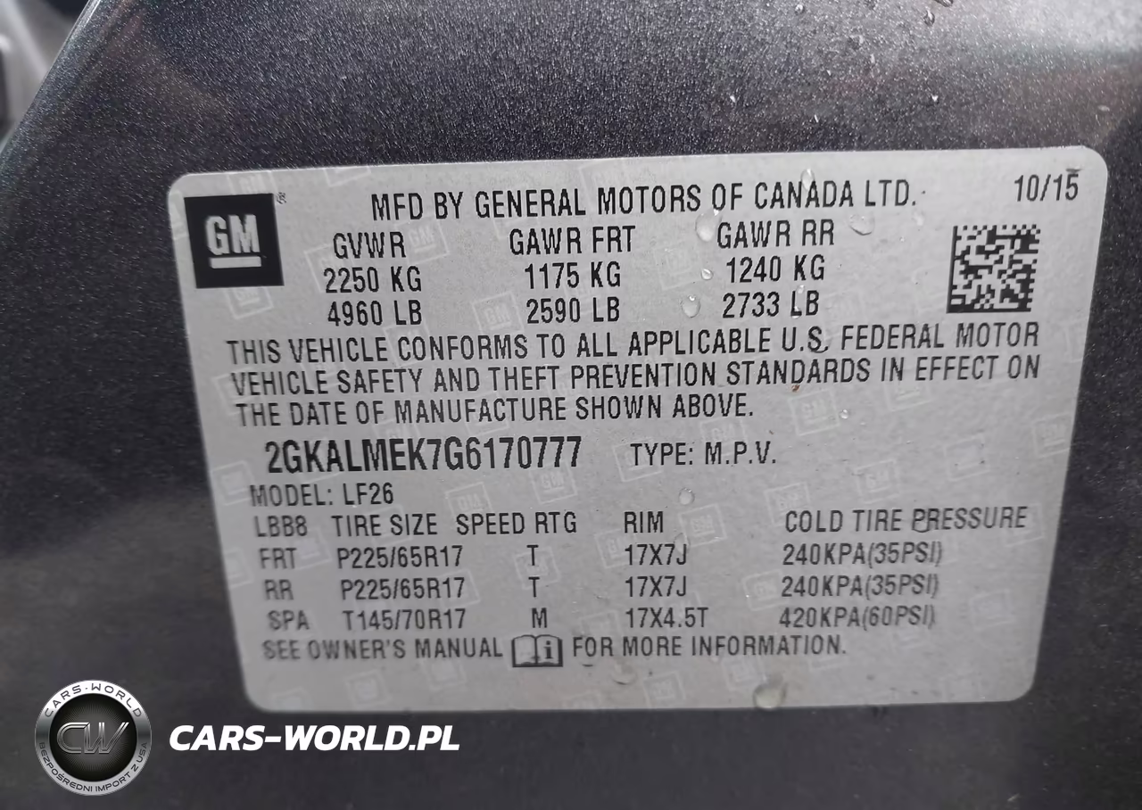 2016 GMC Terrain Sle-1 VIN:2GKALMEK7G6170777 - 9