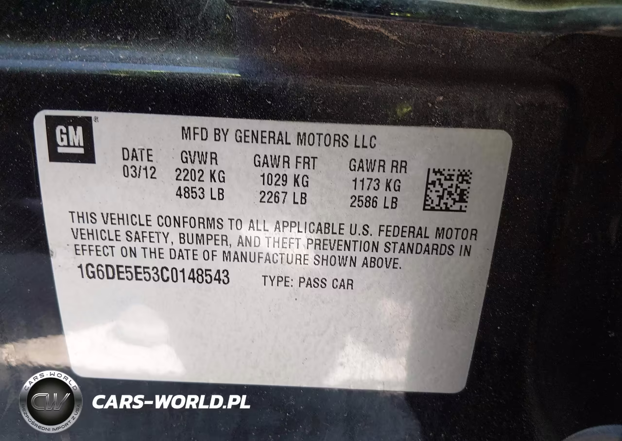 2012 Cadillac Cts Luxury VIN:1G6DE5E53C0148543 - 9