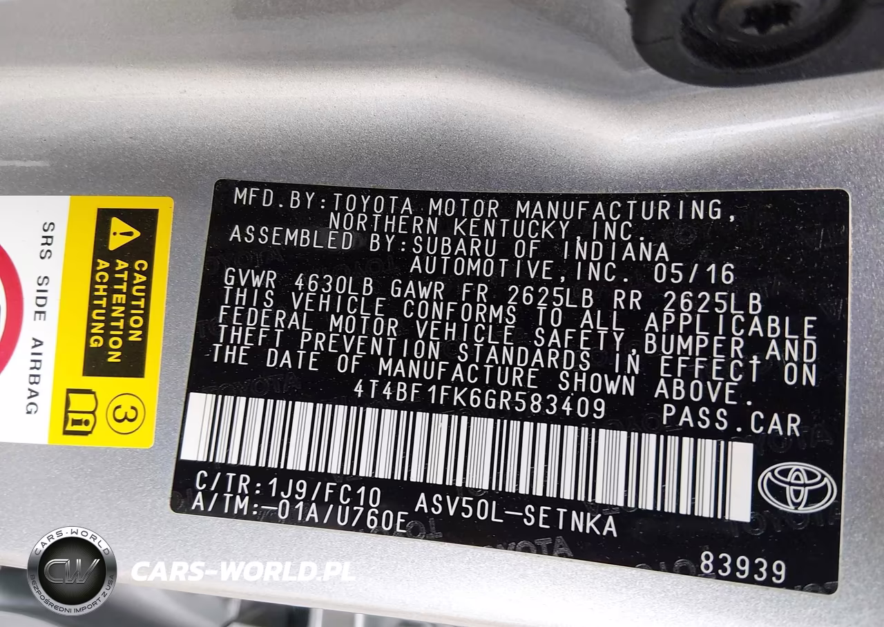 2016 Toyota Camry Le VIN:4T4BF1FK6GR583409 - 9