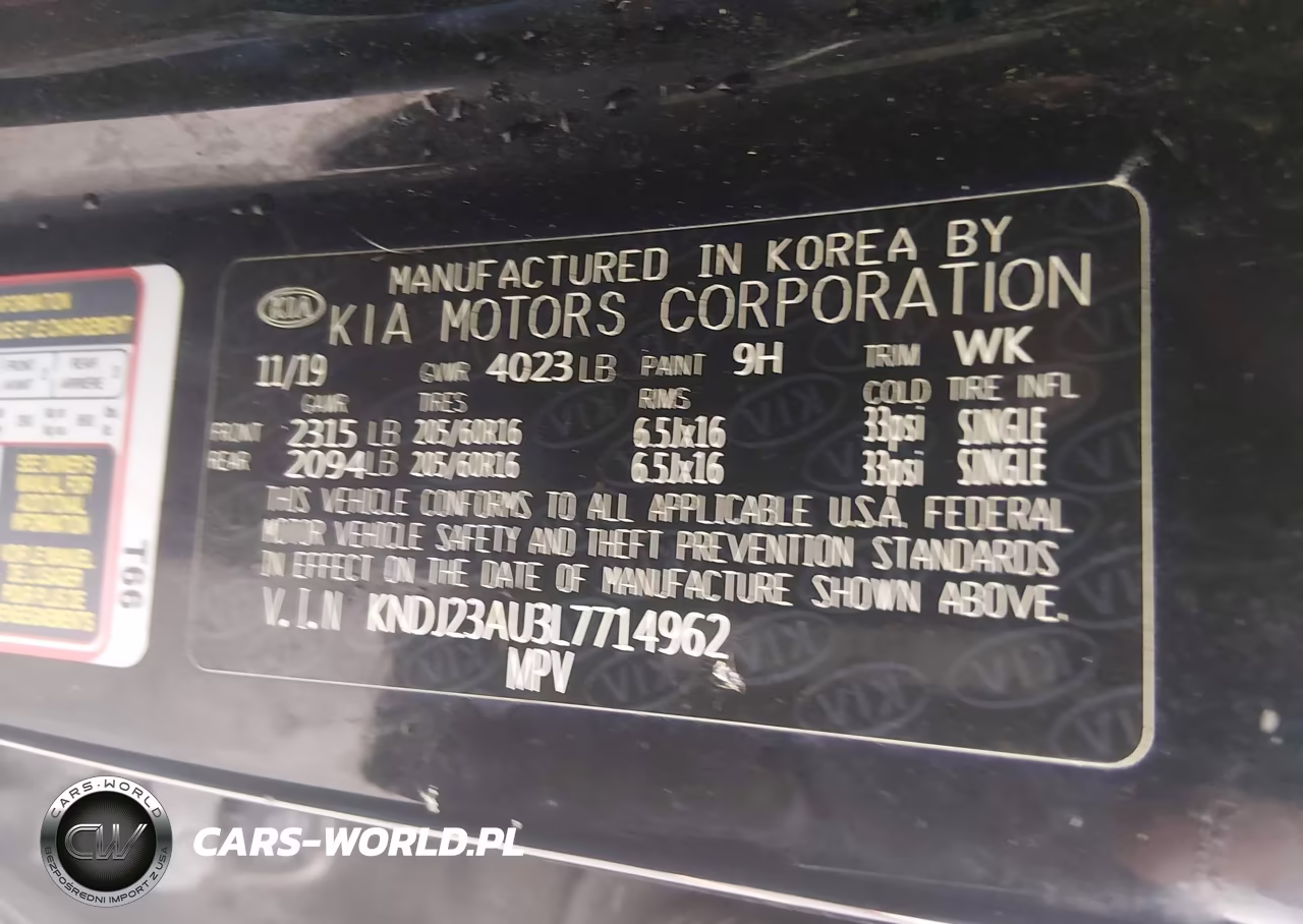 2020 Kia Soul Lx VIN:KNDJ23AU3L7714962 - 9