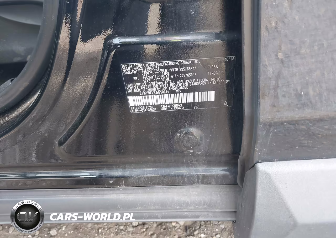 2018 Toyota Rav4 Xle VIN:2T3RFREVXJW850844 - 9
