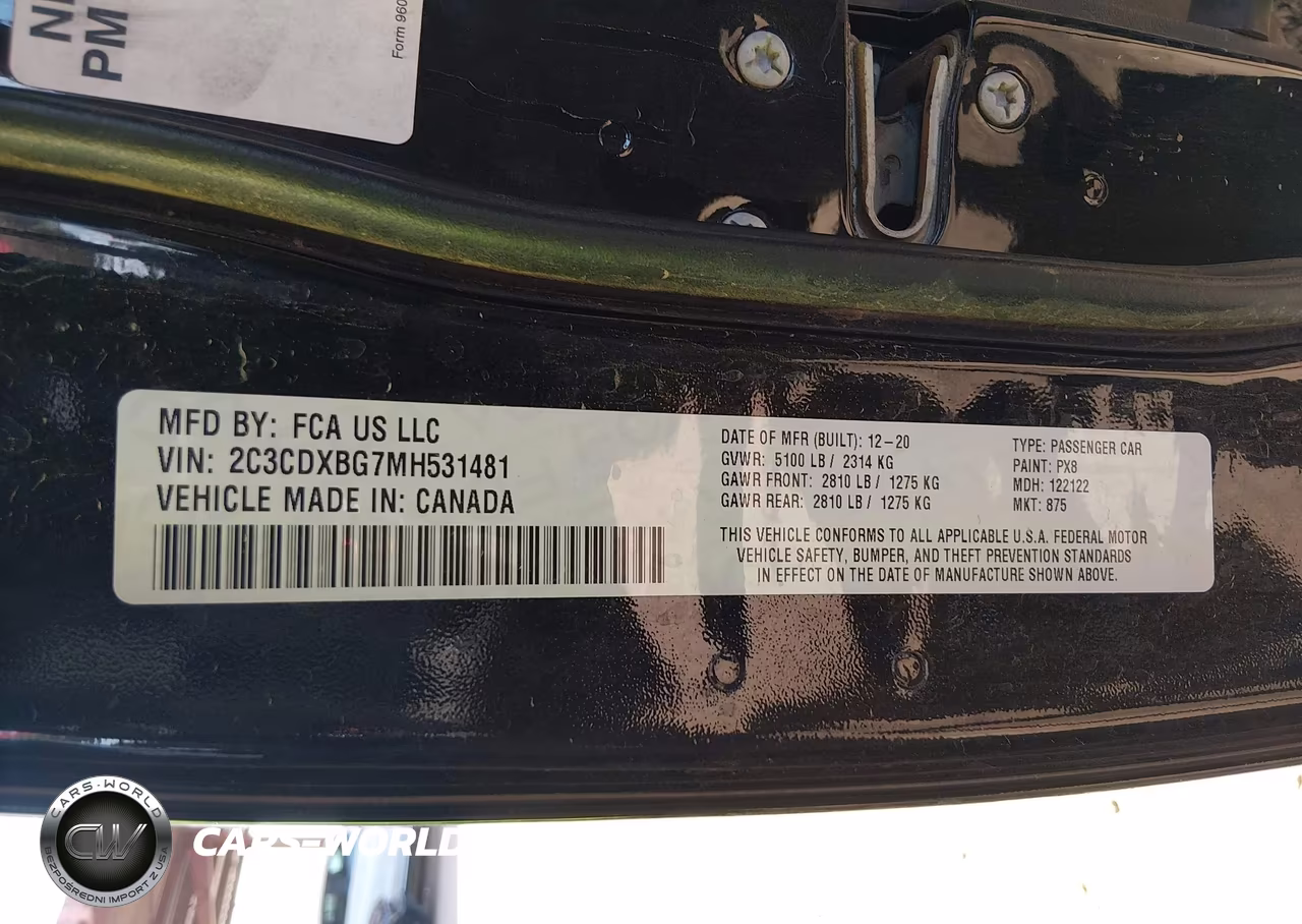 2021 Dodge Charger Sxt Rwd VIN:2C3CDXBG7MH531481 - 9