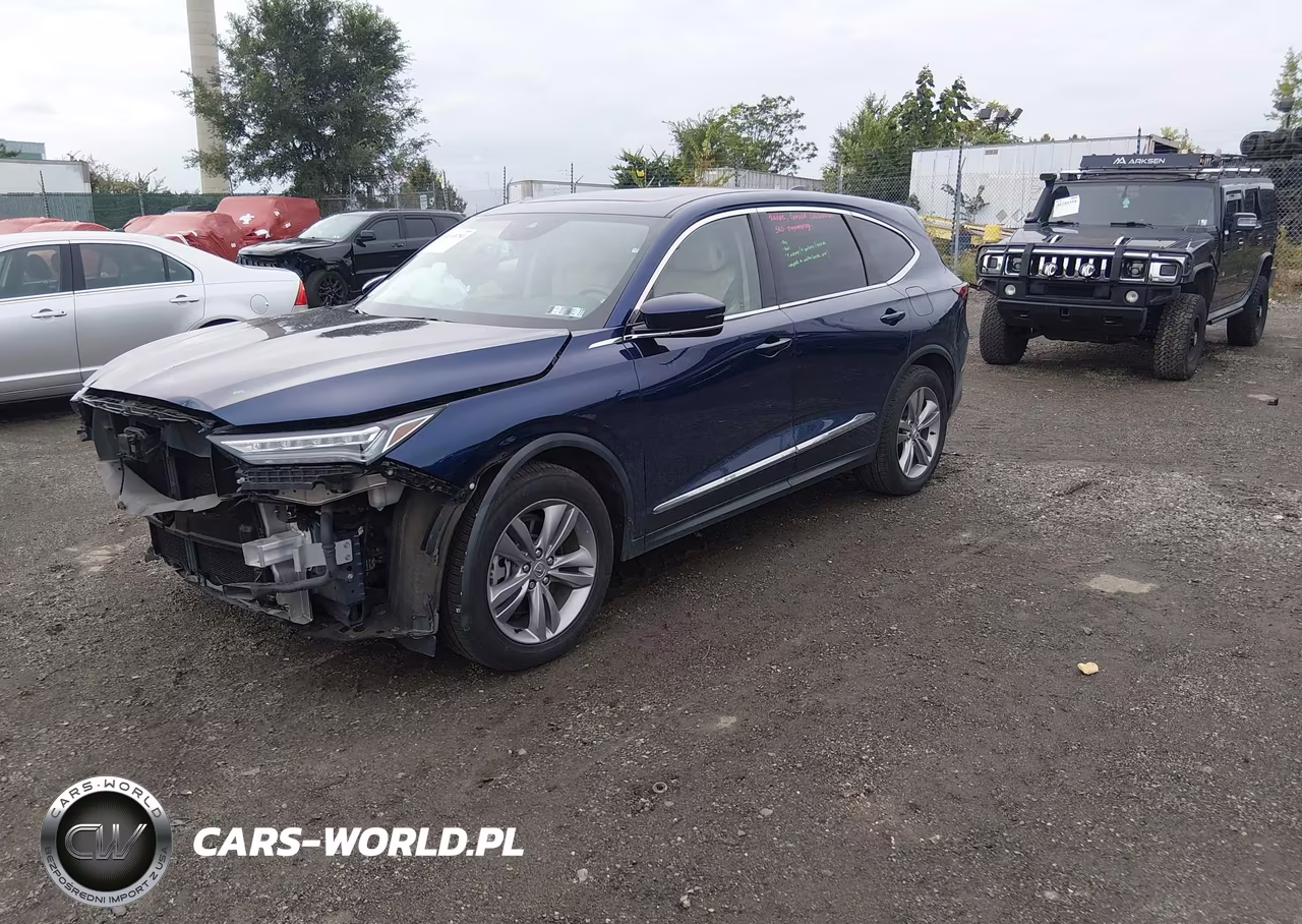 2022 Acura Mdx Standard VIN:5J8YE1H39NL005214 - 2