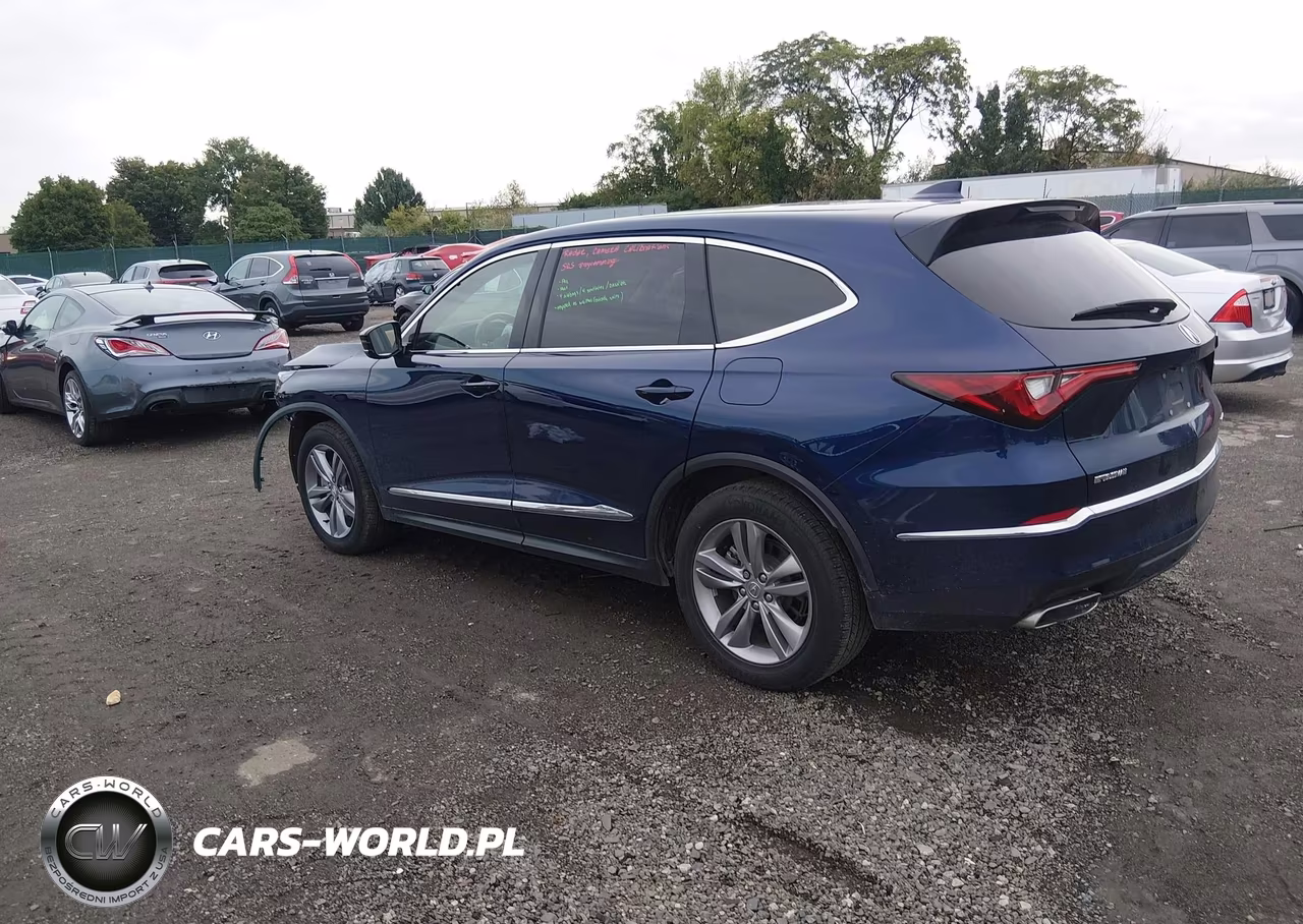 2022 Acura Mdx Standard VIN:5J8YE1H39NL005214 - 3