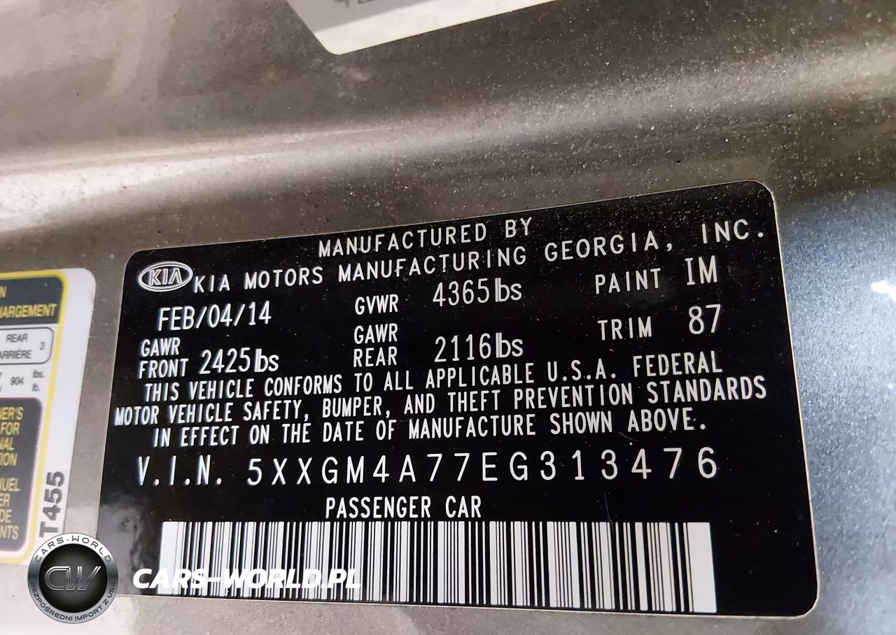 2014 Kia Optima Lx VIN:5XXGM4A77EG313476 - 9