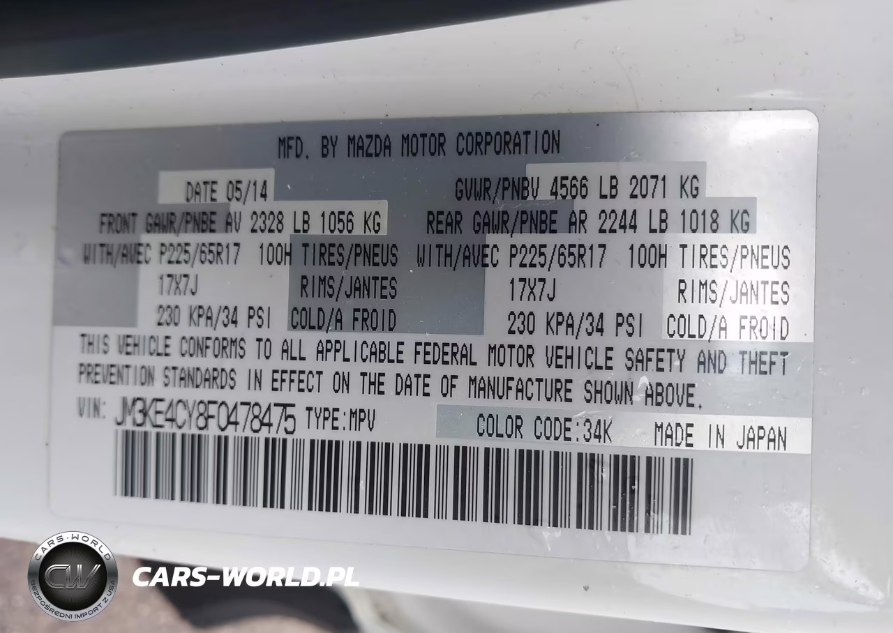 2015 Mazda Cx-5 Touring VIN:JM3KE4CY8F0478475 - 9