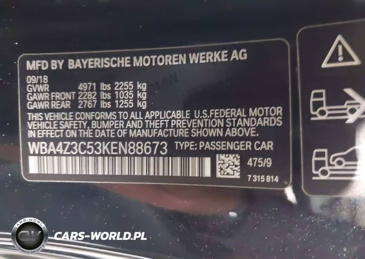 2019 BMW 430I xDrive VIN:WBA4Z3C53KEN88673 - 9